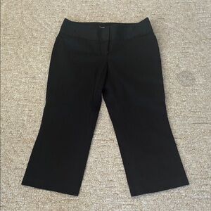 Express Black Editor Cropped Dress Pants